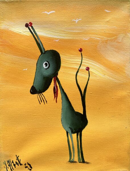 Carnival of the Curious Sky - a painting by Jarosław Kiełczyński