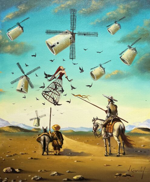 In anticipation of conflict - a painting by Nikolay Gorovoy