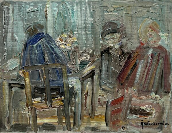 Echoes Beneath the Silence - a painting by Ake Wickstrom