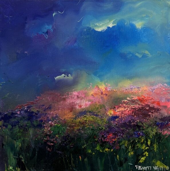 When the Sky Remembered Fire - a painting by Pentti Vainio