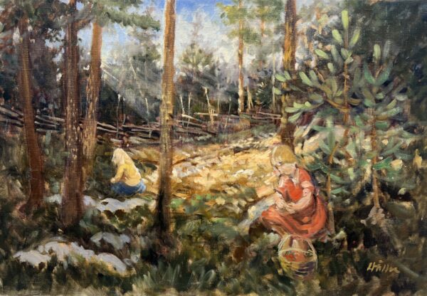 Beneath the Listening Trees - a painting by European school (XX)