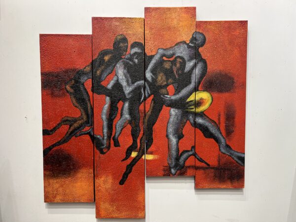 Embers of the Eternal Pulse - a painting by European school (XX)