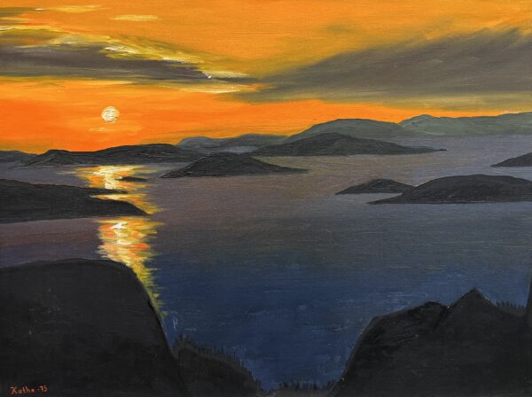 Twilight’s Last Embrace - a painting by European school (XX)