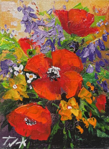 Euphoria in Bloom - a painting by Tadeusz Wojtkowski