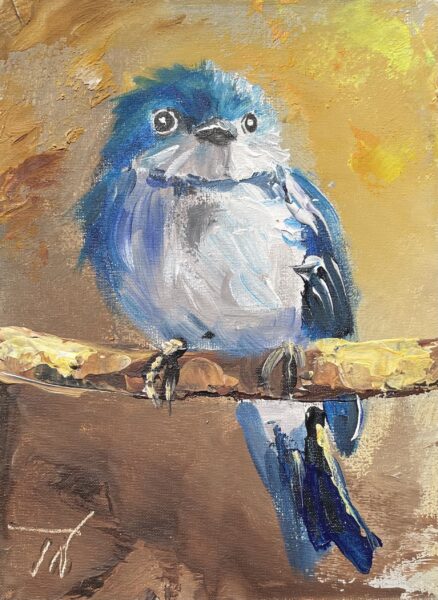 Sunbeam on a Feathered Thought - a painting by Tadeusz Wojtkowski