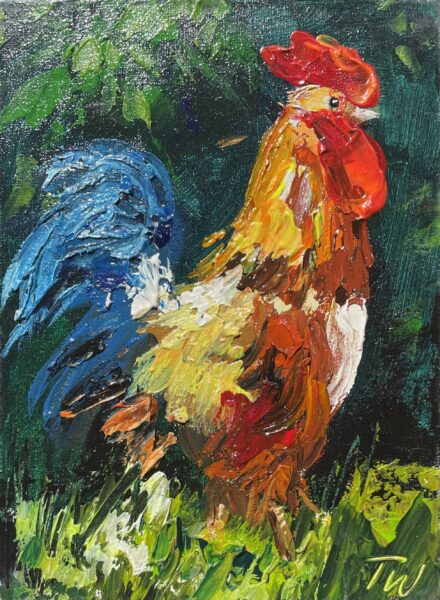 Dawn’s Riotous Herald - a painting by Tadeusz Wojtkowski