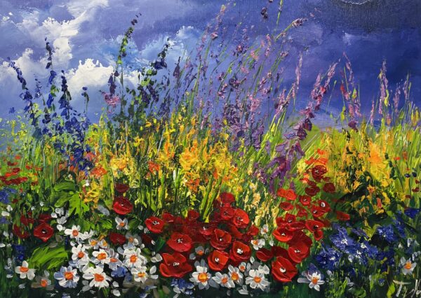 Garden of Fleeting Fire - a painting by Tadeusz Wojtkowski