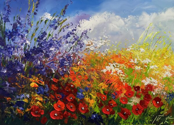 Riot of the Golden Field - a painting by Tadeusz Wojtkowski