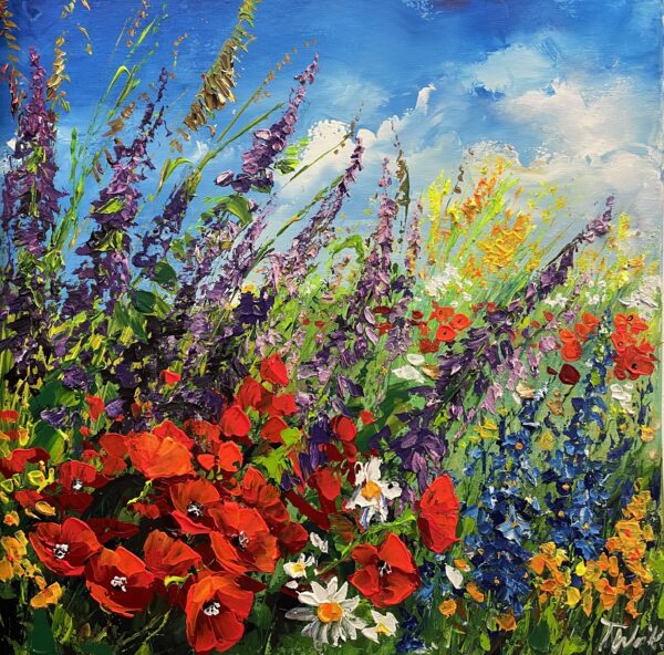 Echoes in Bloom - a painting by Tadeusz Wojtkowski