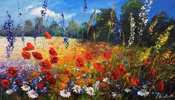 Summer’s Untamed Heart - a painting by Tadeusz Wojtkowski