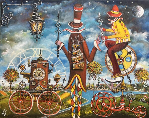 Time goes its own way - a painting by Artur Płachta