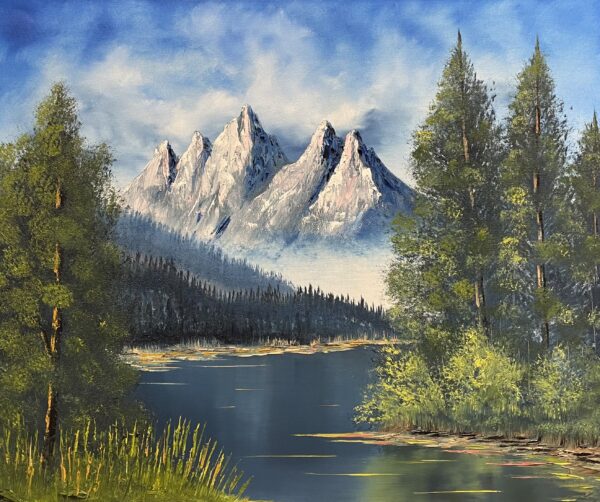 Echoes Beneath the Still Sky - a painting by Marek Rojek