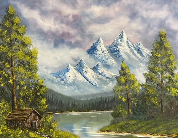 Where Sky Meets Stillness - a painting by Marek Rojek