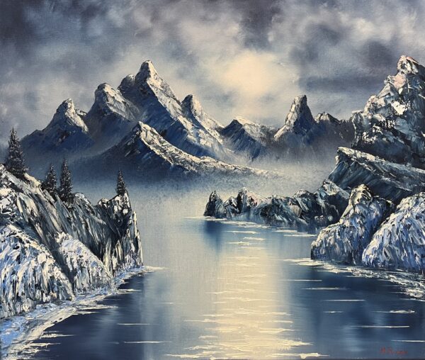 Echoes of the Frozen Light - a painting by Marek Rojek