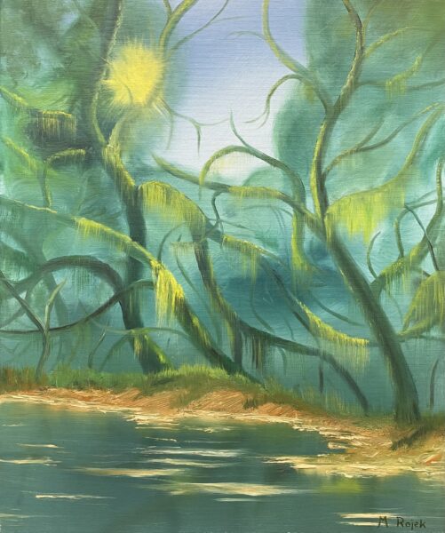 Lilt of the Hidden Grove - a painting by Marek Rojek