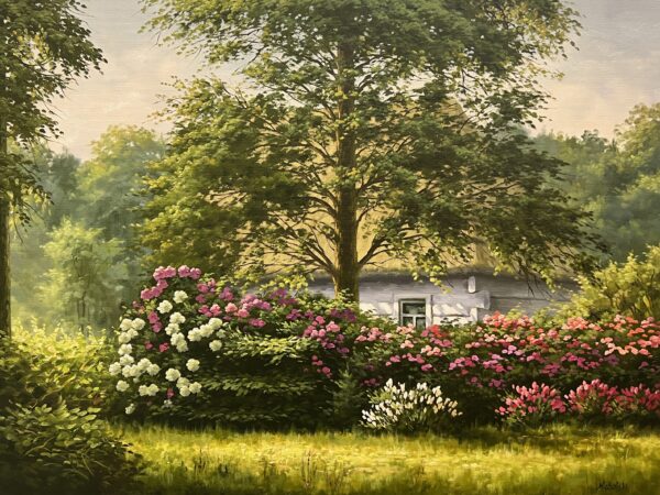 Beneath the Blooming Silence - a painting by Ryszard Michalski