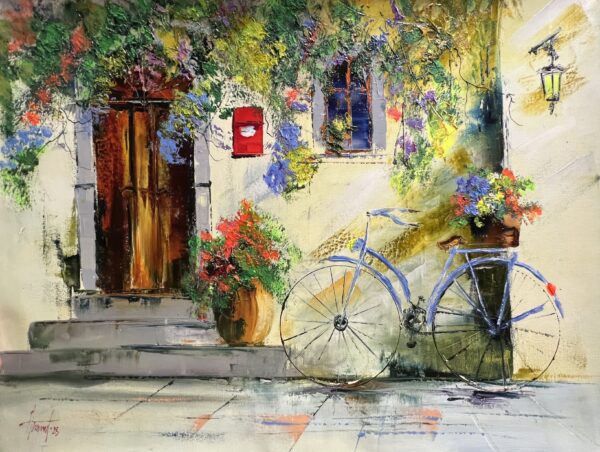 Bike - a painting by Alfred Anioł