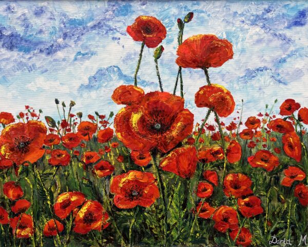 Field of Unspoken Fire - a painting by Daria Makarenkova