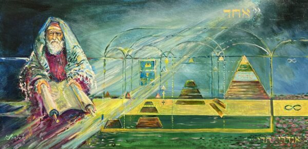 Chart of the ages - a painting by Andrzej Dąbek