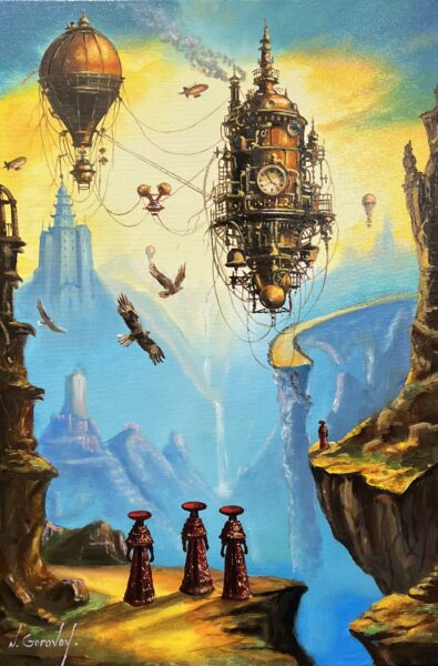 The evolution of flights - a painting by Nikolay Gorovoy