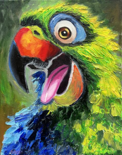 Carnival of the Uncaged - a painting by Marlena Lozinska