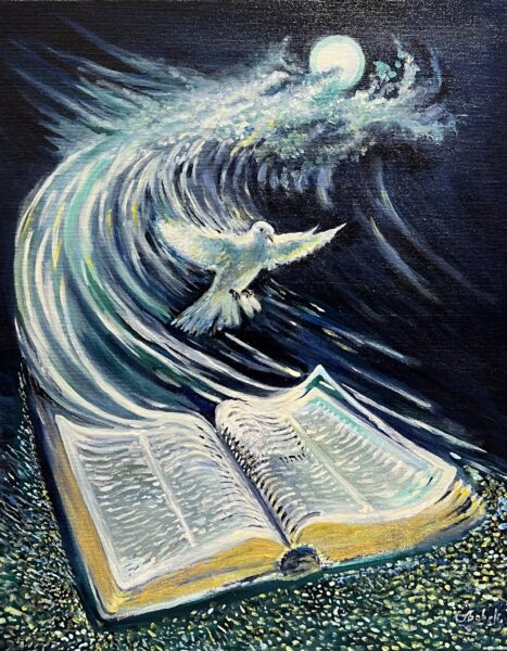 Liturgy of the Tides - a painting by Andrzej Dąbek