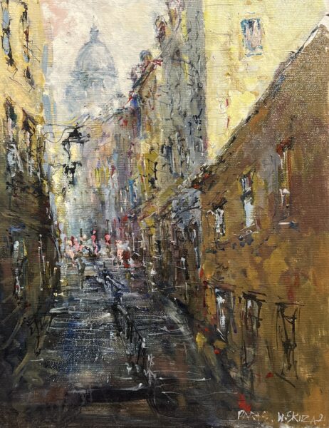 Avenue of Remembered Light - a painting by Włodzimierz Skuza