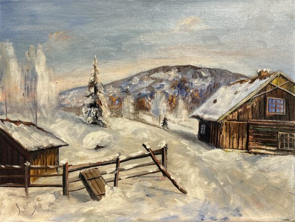 Dawn Beneath the Frost - a painting by European school (XX)