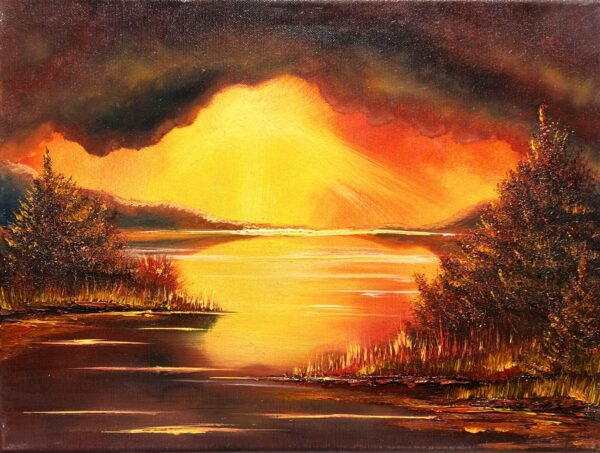 Embers Before the Storm - a painting by Marek Rojek