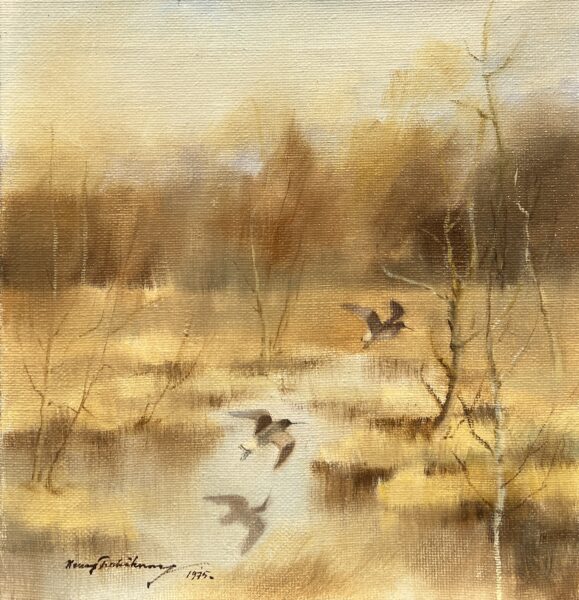 Elegy of the Quiet Sky - a painting by European school (XX)