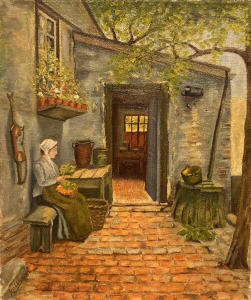 Echoes of the Sunlit Hour - a painting by European school (XX)