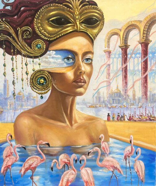 After the carnival - a painting by Nikolay Gorovoy