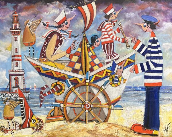 Now you, Son, are the captain - a painting by Artur Płachta