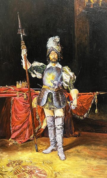 Strzegący strażnik - a painting by Zbigniew Cortez Zając