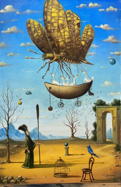 Geese are migratory birds - a painting by Nikolay Gorovoy