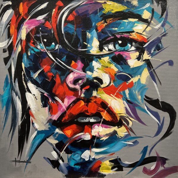 Echoes Beneath the Riot - a painting by Marian Jesień