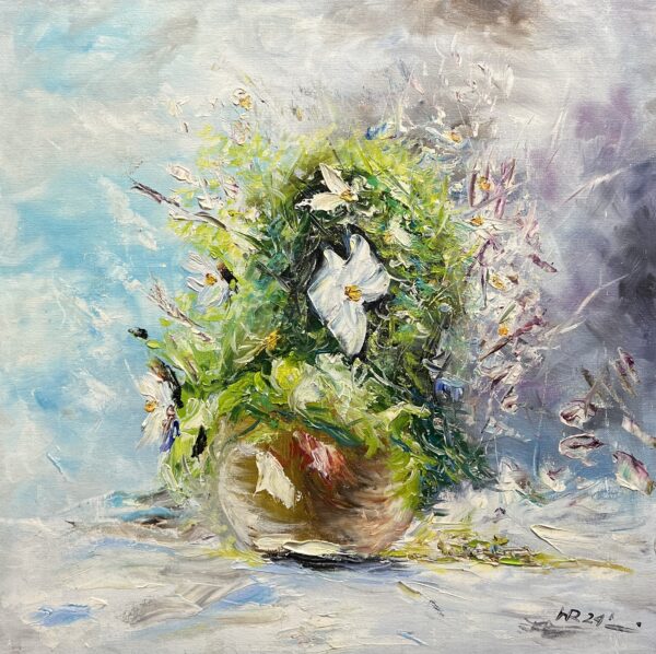 Dawn Chorus in Bloom - a painting by Ryszard Węglarz