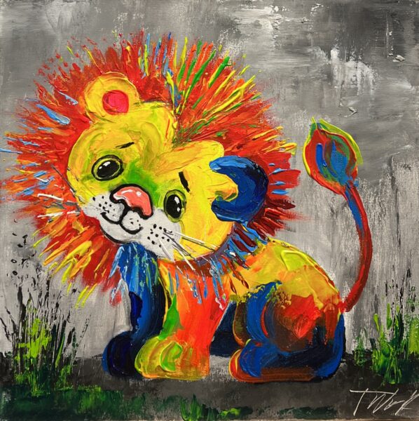 Crowned in Color - a painting by Tadeusz Wojtkowski