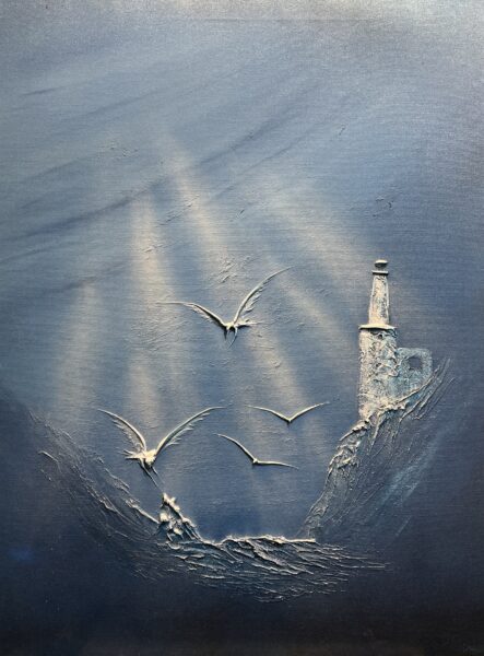 Sentinel of the Still Tide - a painting by European school (XX)