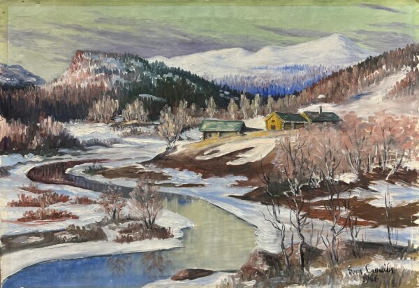 Echoes of the Pale Sun - a painting by European school (XX)