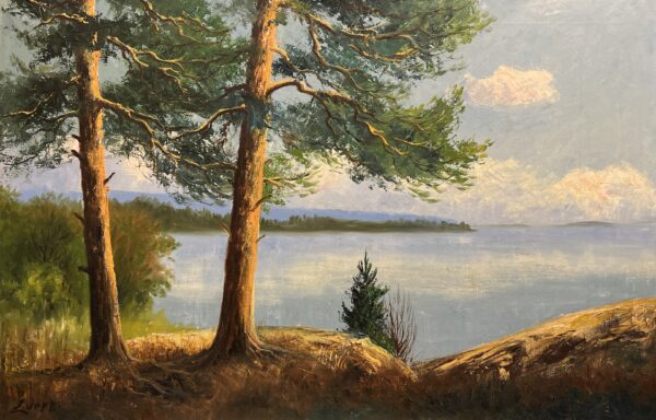 Where Stillness Gathers - a painting by European school (XX)