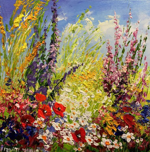 Eternal Bloom in Wild Delight - a painting by Pentti Vainio