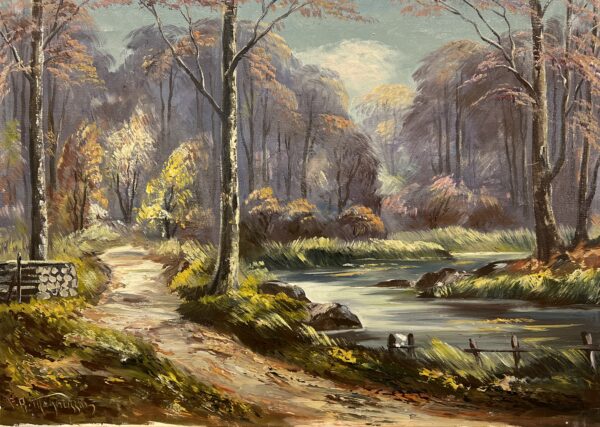 Echoes of a Forgotten Path - a painting by European school (XX)