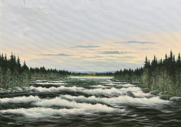 Hymn of the Restless Current - a painting by European school (XX)