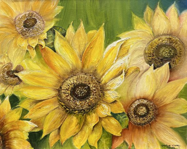 Blaze of Golden Grace - a painting by Grażyna Oleksy-Duda