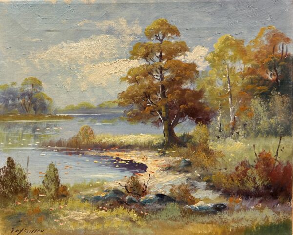 Where Silence Touches Light - a painting by European school (XX)