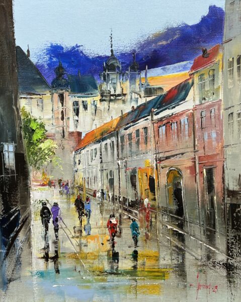 Kanonicza - a painting by Alfred Anioł