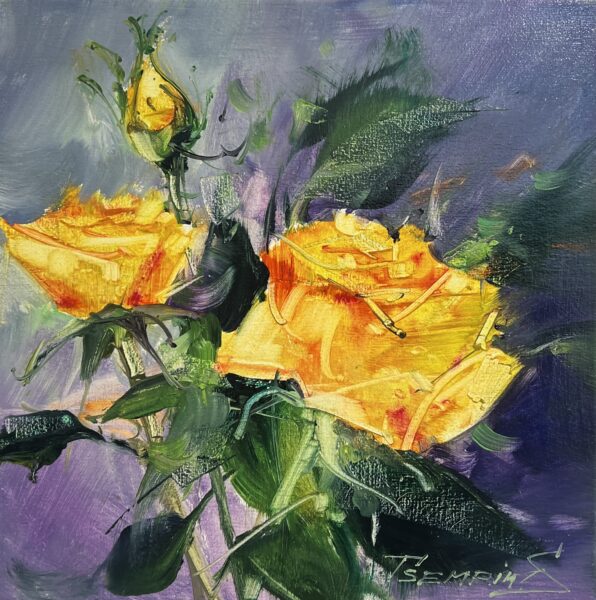 Twilight in Bloom - a painting by Sergiy Tsemrouk