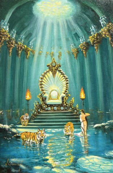 The bathing of Aphrodite - a painting by Nikolay Gorovoy