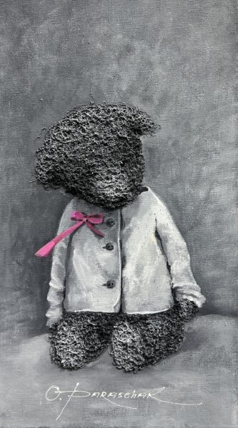 The Coat Remembers - a painting by Oksana Parashchak